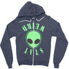 stay weird alien girls Zipper Hoodie