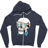 skull holiday Zipper Hoodie