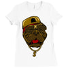 dog hip hop style Ladies Fitted T-Shirt