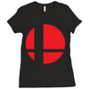smash bros tribute unisex vinyl Ladies Fitted T-Shirt