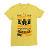 My Daughter Is Super Awesome Her Stepdad Ladies Fitted T-Shirt