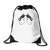 mickey gun Drawstring Bags