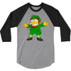 happy saint patrick day simpson 3/4 Sleeve Shirt