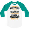 Super Cool Grandson Of A Freaking Awesome Grandma 3/4 Sleeve Shirt