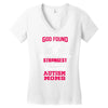 god found autism moms Women's V-Neck T-Shirt
