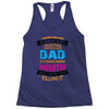 Super Cool Dad Of A Freaking Awesome Daughter Racerback Tank