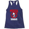 zombie  do not feed the zombies fun Racerback Tank