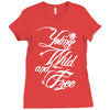 young wild and free new Ladies Fitted T-Shirt