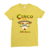 cinco de mayo badass skull Ladies Fitted T-Shirt