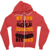 Son Is Super and I Am The Lucky One Because I Get To Be His Dad Zipper Hoodie
