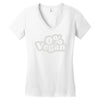 vegan (2) Women's V-Neck T-Shirt