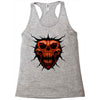 evil face Racerback Tank