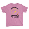 I Don't Care How Many Miles Per Gallon Youth Tee