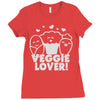 vegetarian Ladies Fitted T-Shirt