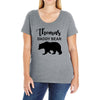 Daddy Bear - Baby Bear Custom Name Ladies Curvy T-Shirt