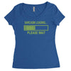 sarcasm loading funny computer tech gee Women's Triblend Scoop T-shirt