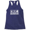 gas grass ass nobody rides for free funny Racerback Tank
