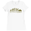 evolution formula lotus funny Ladies Fitted T-Shirt