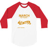I'm a march woman I was born with my heart 3/4 Sleeve Shirt