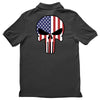 skull u.s.a. back Polo Shirt