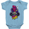 up all night Baby Onesie