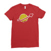 vintage space Ladies Fitted T-Shirt