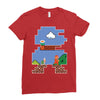 Mario Games Ladies Fitted T-Shirt