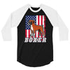 usa boxer flag 3/4 Sleeve Shirt