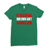 killing our own aint gangsta Ladies Fitted T-Shirt