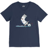open wide V-Neck Tee