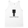 offensive t shirt lookng for a little head rude tee funny shirt Tank Top