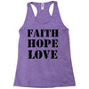 faith hope love Racerback Tank