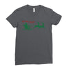 ugly santa ho ho hoo! Ladies Fitted T-Shirt