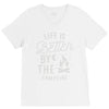 life is better by the camp fire V-Neck Tee