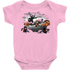oblivious ninja trick or treat Baby Onesie
