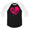 kawaii suki cute heart tee japanese kanji 3/4 Sleeve Shirt