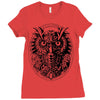owl Ladies Fitted T-Shirt