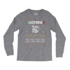 gemini christmas ugly sweater Long Sleeve Shirts