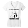 i love it when a plan comes together Women's V-Neck T-Shirt