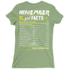 November Girl Facts Scorpio Ladies Fitted T-Shirt