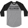 im not an alcoholic im a drunk t shirt x large funny beer pong keg par 3/4 Sleeve Shirt