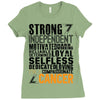 Strong Independent Motivated Cancer Ladies Fitted T-Shirt