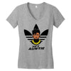 hey auntie killmonger Women's V-Neck T-Shirt