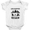Life Is Better Around The Campfire Baby Bodysuit