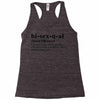 Bisexual Dictionary Racerback Tank