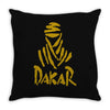 uomo dakar stampa oro moto deserto parigi africa sport Throw Pillow
