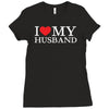 i heart my husband Ladies Fitted T-Shirt
