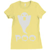 ghost poo Ladies Fitted T-Shirt