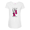 i run like a girl try to keep up Maternity Scoop Neck T-shirt