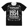 vintage made in 1954 perfectly aged a living legend All Over Women's T-shirt